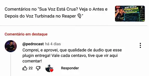 Descreva aqui o comentário do terceiro depoimento